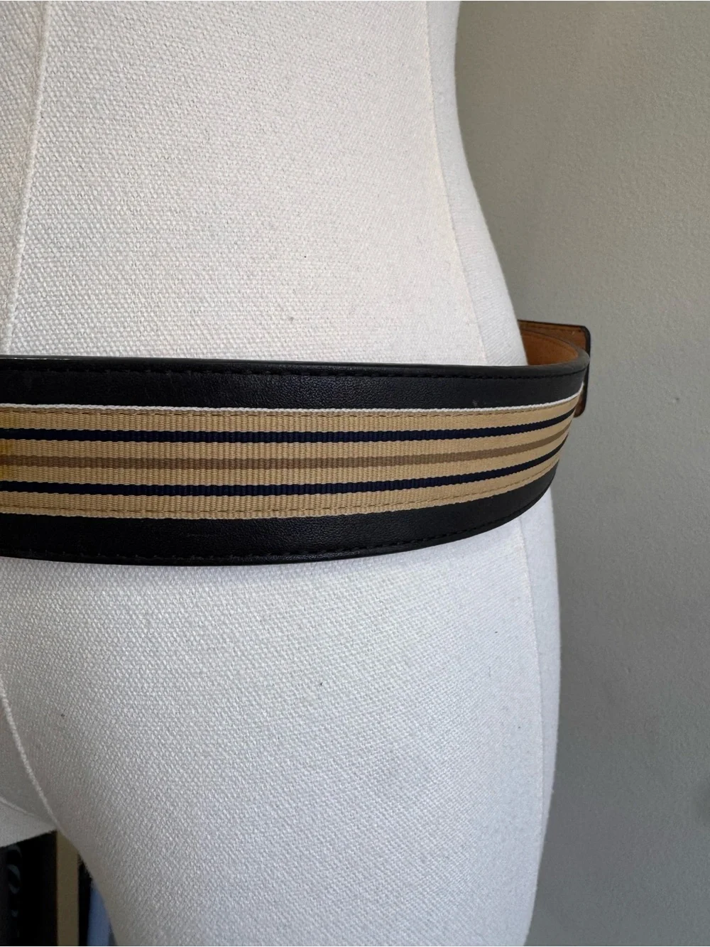 Ariat Leather & Fabric Stripe Belt | Size 34/85 | Style E106032